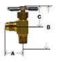 Flare x MPT Angle Needle Valve Diagram